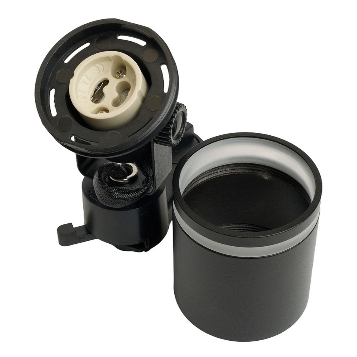 Трековые светодиодные светильники Светильник Feron AL188 трековый под лампу GU10 черный 48707 