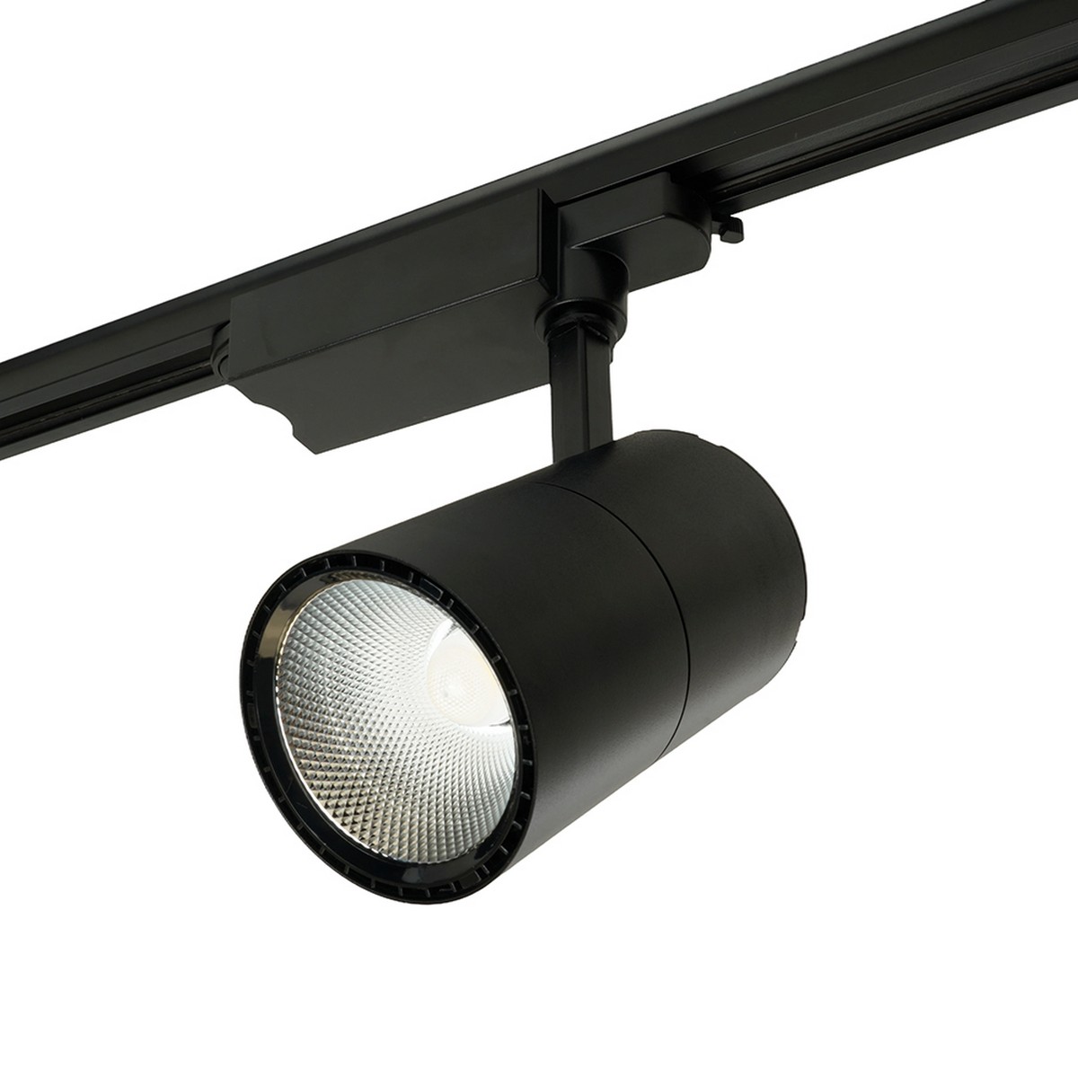 Трековые светодиодные светильники Светодиодный светильник Feron AL103 трековый на шинопровод 40W 4000K 35 градусов черный TrueColor 48944 