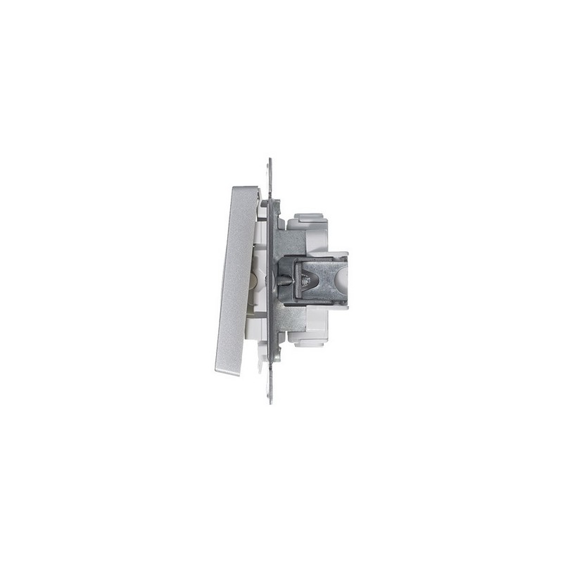 Выключатель 3-клавишный Systeme Electric AtlasDesign Алюминий ATN000331