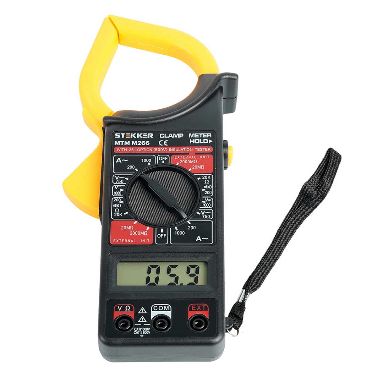 Клещи токоизмерительные STEKKER MTM M266 49996
