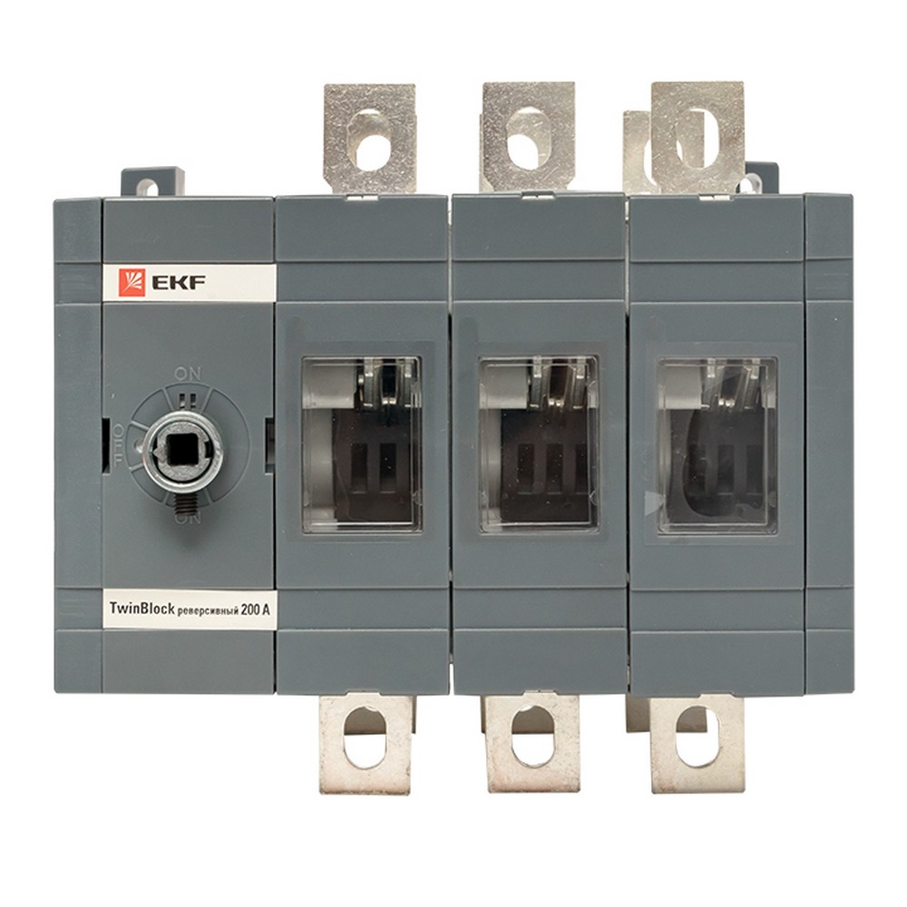 EKF Рубильник EKF PROxima 200A 3P реверсивный без рукоятки управления TwinBlock tb-s-200-3p-rev 