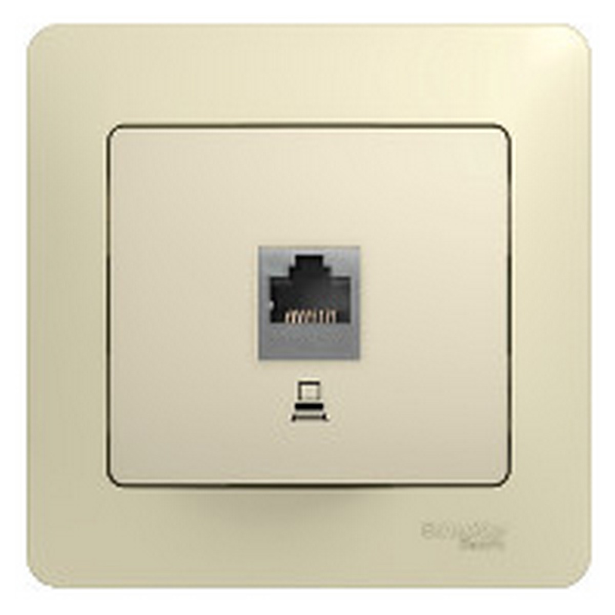 Розетка компьютерная Systeme Electric Glossa Бежевый RJ45 кат.5E GSL000281K