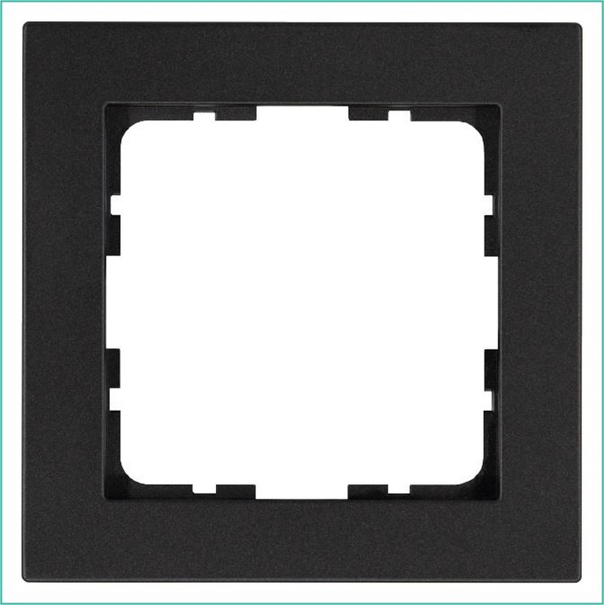 JASMART G - розетки и выключатели Рамка JASMART G-Classic 1-постовая Антрацит G1001B