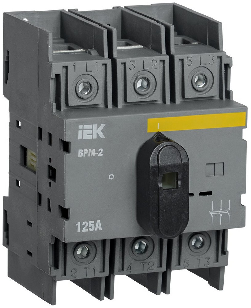 Выключатель-разъединитель IEK KARAT модульный ВРМ-2 3P 125А MVR20-3-125