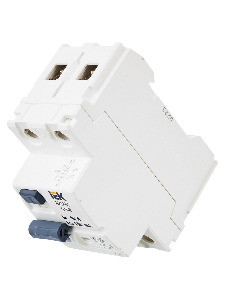 ВДТ УЗО IEK ARMAT R10N 2P 40А 100мА тип AC AR-R10N-2-040C100