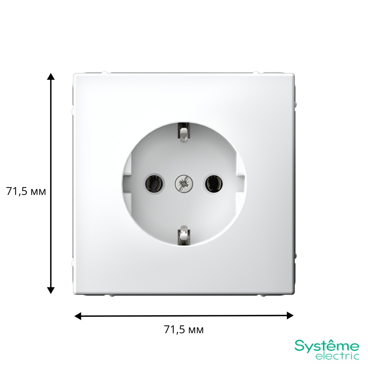 ArtGallery Белый Розетка SE ArtGallery Белый с заземлением, 16А быстрозажим. клем. GAL000143S