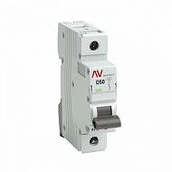 Автоматический выключатель EKF AVERES AV-6 (D) 1P 50А 6kA mcb6-1-50D-av