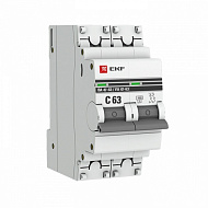 Автоматический выключатель EKF PROxima ВА 47-63 2P 63А (С) 4,5kA mcb4763-2-63C-pro