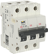 Автоматический выключатель IEK ARMAT M10N 3P C 32А AR-M10N-3-C032