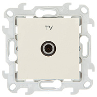 Розетка TV Simon 24 Слоновая кость оконечная 2450476-031