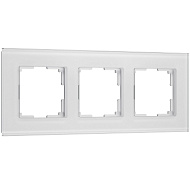 Рамка Werkel на 3 поста Senso (белый, стекло soft-touch) W00331010