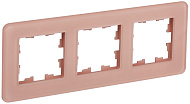 Рамка IEK BRITE DECOR Дымчатый матовый стекло скругл.угол 3-мест. РУ-3-2-Бр RE BR-M32-G-41-K97