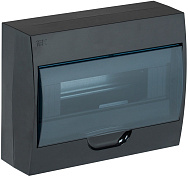 Корпус пластиковый IEK KREPTA 3 ЩРН-П-12 IP41 черный откр.монтаж MKP12-N-12-41-K02