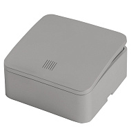 Выключатель 1-клавишный с индикатором STEKKER София серебро MSW10-11-20-03 49296