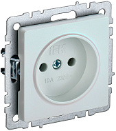 Розетка IEK BRITE б/з без шторок 10А РС10-1-0-БрЖ жемчуг BR-R10-10-K36