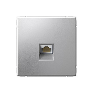 Розетка Systeme Electric ArtGallery Алюминий компьютерная RJ45 кат. 6A GAL000386