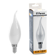 Лампа светодиодная Feron LB-718 Свеча на ветру E14 15W 2700K 38260