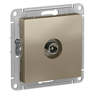 Розетка TV Systeme Electric AtlasDesign Шампань проходная 4DB, ATN000592