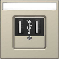 Зарядное устройство USB 1,4A Merten D-Life сахара